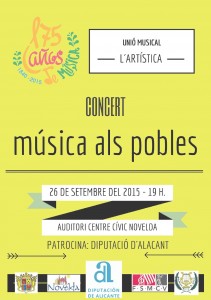 Ayuntamiento de Novelda 2015-09-26-MUSICA-ALS-POBLES-211x300 Concierto. “Música als pobles”, en el Centro Cívico. 