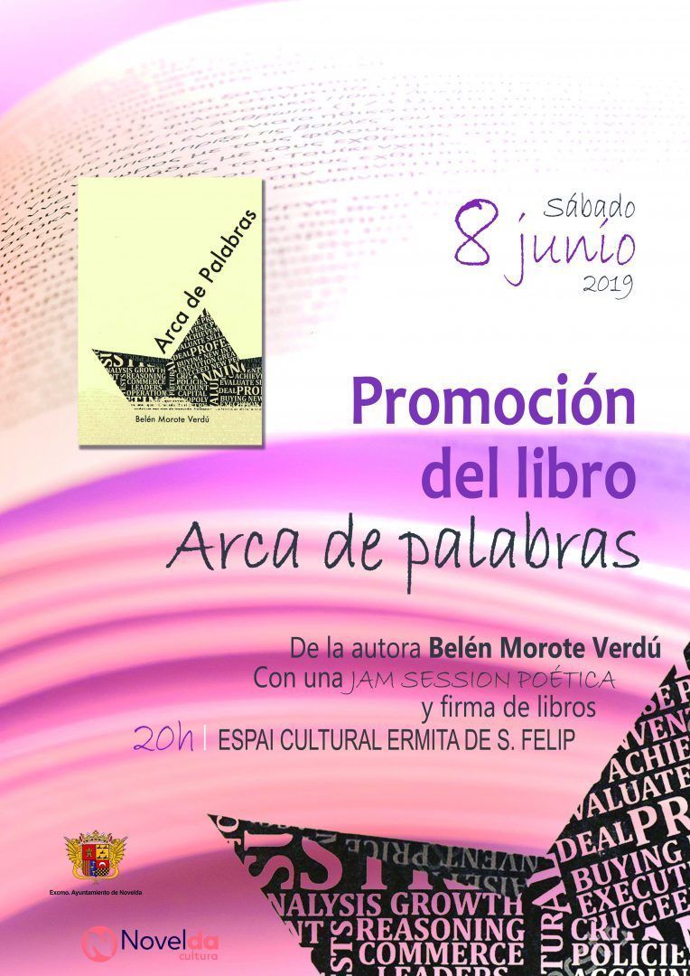 Ayuntamiento de Novelda PROMOCION-LIBRO-ERMITA-SAN-FELIP-8-DE-JUNIO Promoción del libro "Arca de palabras" 