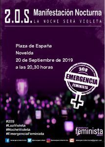 Ayuntamiento de Novelda cartel-noche-violeta-215x300 Manifestación Nocturna La Noche será Violeta 