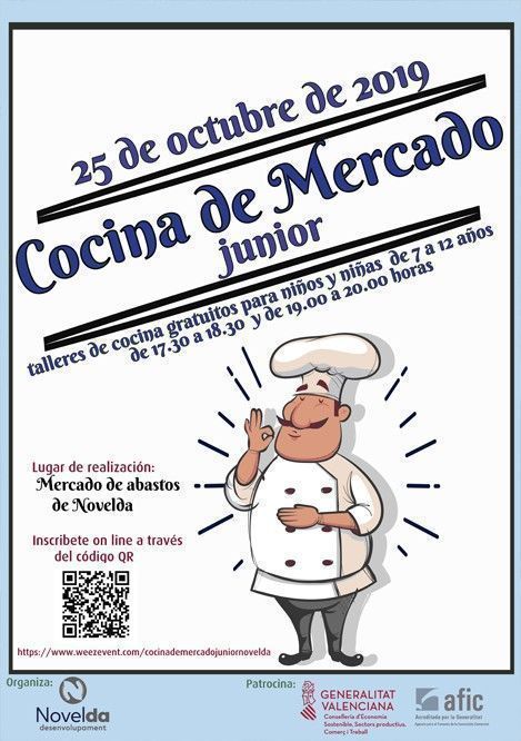 Ayuntamiento de Novelda cartel-ok El Mercat  acull un taller de cuina infantil 