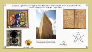 Ayuntamiento de Novelda Rubén-Mira-Pascual-LOS-SIGNOS-LAPIDARIOS-300x169 Conferencia "Els Signes Lapidarios, un llenguatge de la maçoneria medieval" 