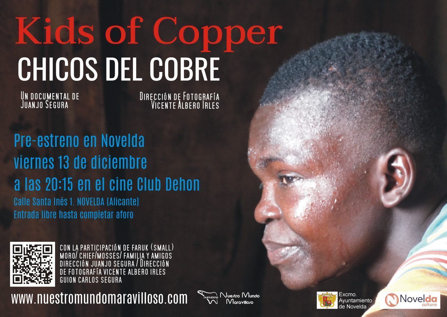 Ayuntamiento de Novelda Pre-Estreno-CHICOS-DEL-COBRE Pre estreno de Kids of Copper 