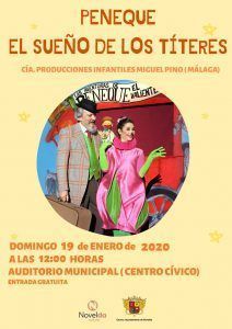 Ayuntamiento de Novelda PENEQUE-19-01-2020-212x300 Teatre Infantil "Peneque, el somni dels Titelles" 