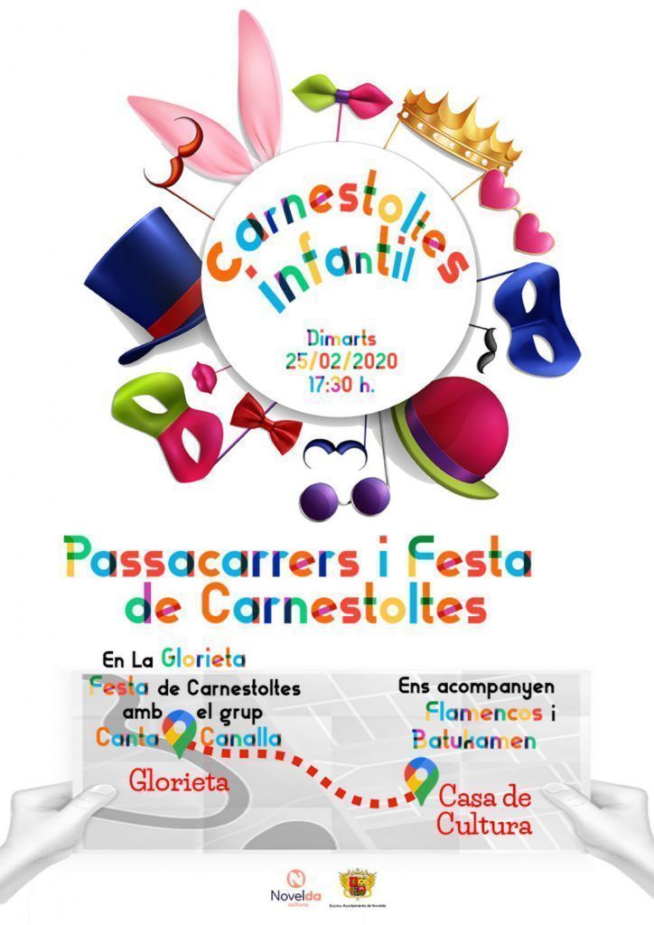 Ayuntamiento de Novelda CARNESTOLTES-2020-724x1024 Una festa de música i ball per al Carnestoltes Infantil 