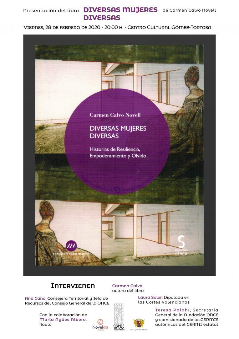 Ayuntamiento de Novelda Cartel-Diversas-Mujeres-Diversas Presentación del libro "Diversas Mujeres Diversas" de Carmen Calvo Novell 
