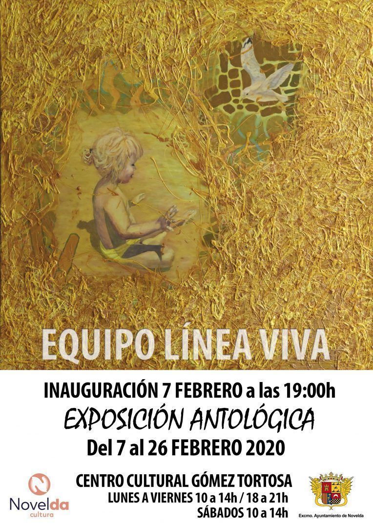 Ayuntamiento de Novelda Cartel_LÍNEA-VIVA Exposición Antológica "Equipo línea Viva" 