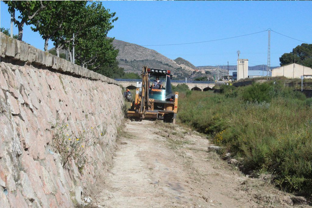 Ayuntamiento de Novelda 04-3-1024x683 Medio Ambiente realiza trabajos de desbroce en el cauce del Vinalopó 