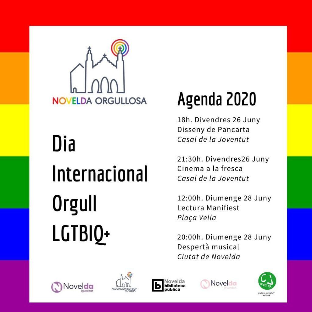 Ayuntamiento de Novelda 03-12-1024x1024 Una crida a la tolerància i la igualtat en el Dia Internacional de l'Orgull LGTBI 