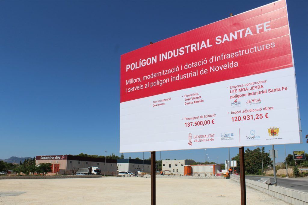 Ayuntamiento de Novelda 02-19-1024x683 Avanzan las obras de mejora en el polígono de Santa Fe 