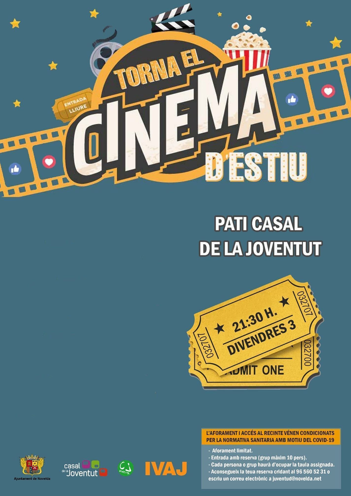 Ayuntamiento de Novelda cartel-cine-ok Cinema a la Fresca 