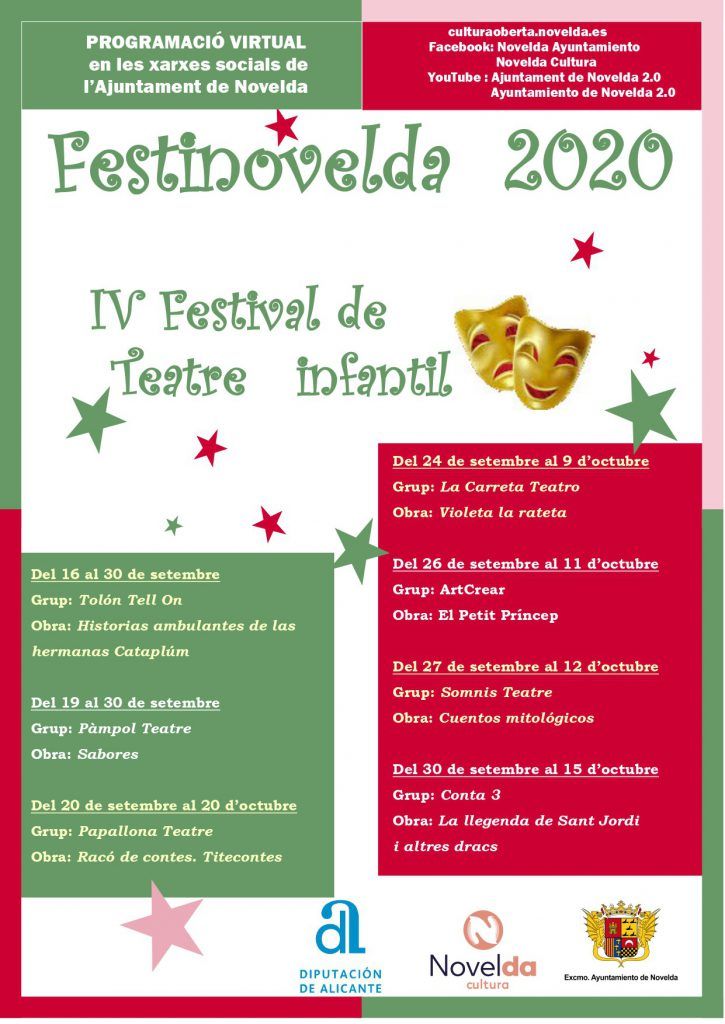 Ayuntamiento de Novelda 01-val-725x1024 Cultura inicia la programació virtual de la IV edició de FestiNovelda 