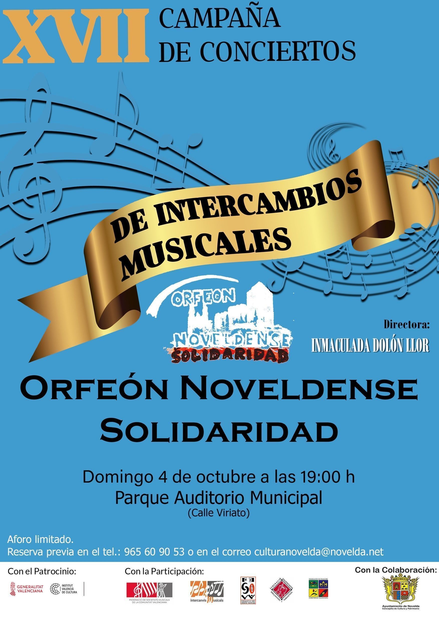 Ayuntamiento de Novelda Cartel-Orfeón Concierto Orfeón Noveldense Solidaridad 