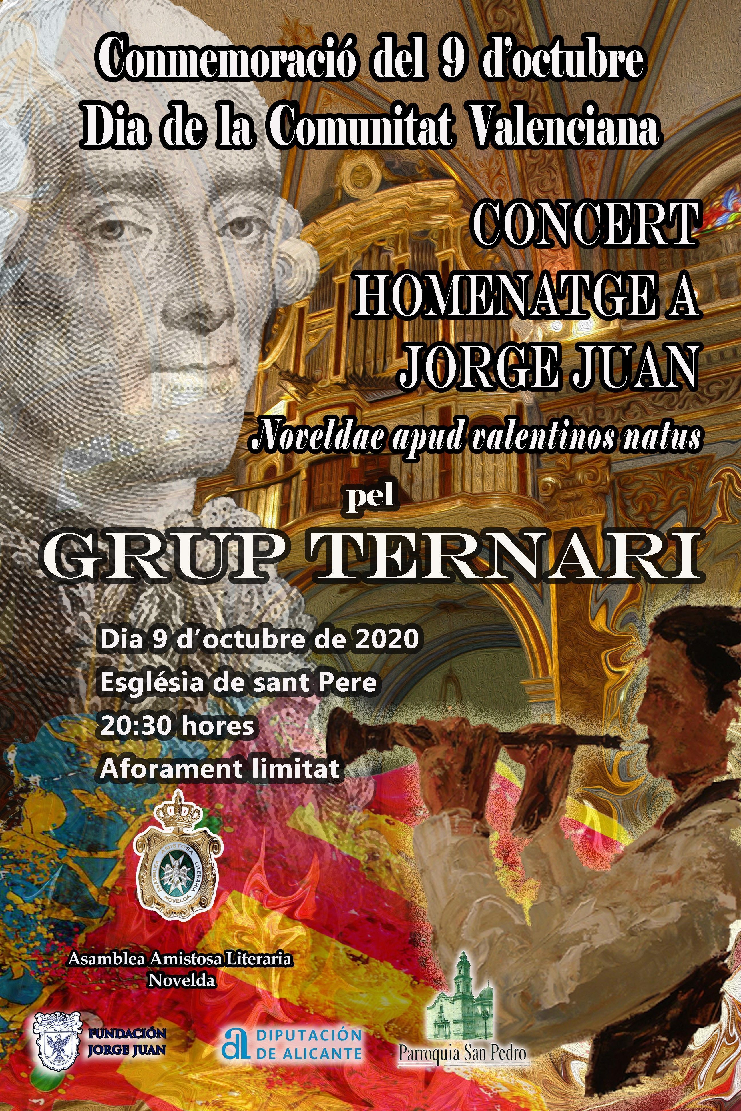 Ayuntamiento de Novelda Concierto-asamblea-9-doctubre Commemoració 9 d'octubre Concert Homenatge a Jorge Juan 