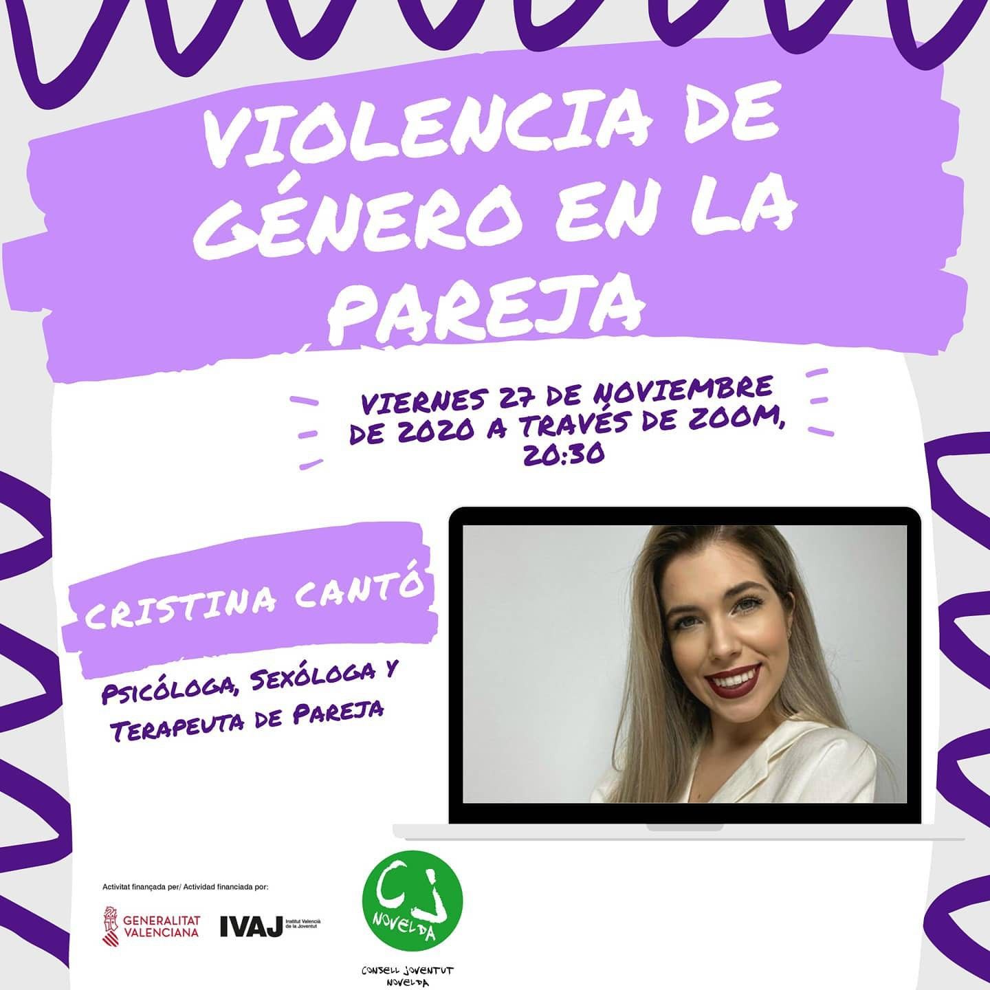 Ayuntamiento de Novelda conferencia Conferencia "Violència de Gènere en la Parella" 