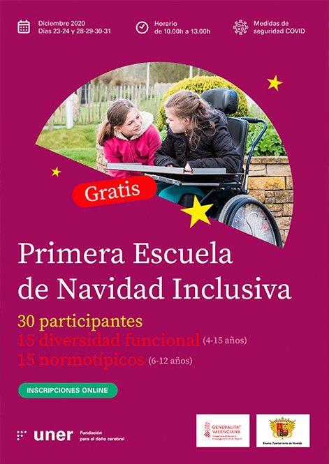 Ayuntamiento de Novelda 03-4 Educación pone en marcha la primera edición de la Escuela de Navidad Inclusiva 