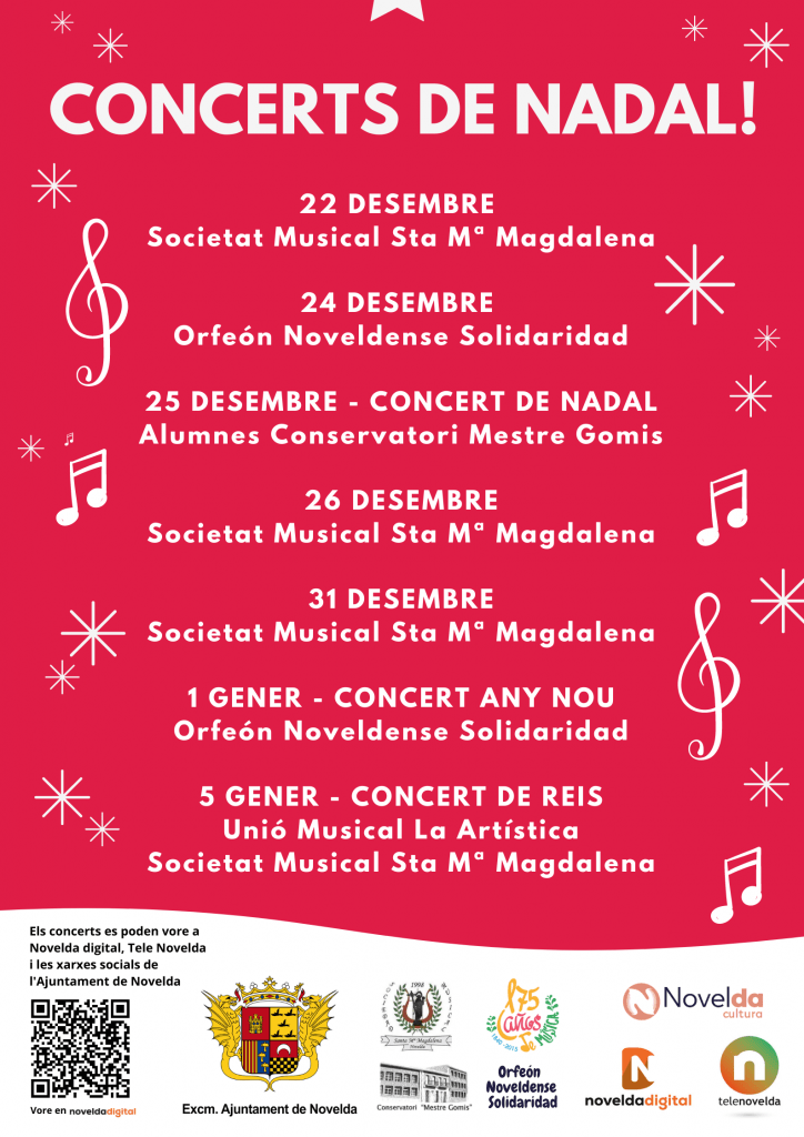 Ayuntamiento de Novelda Conciertos-Navidad-724x1024 Música per al Nadal 