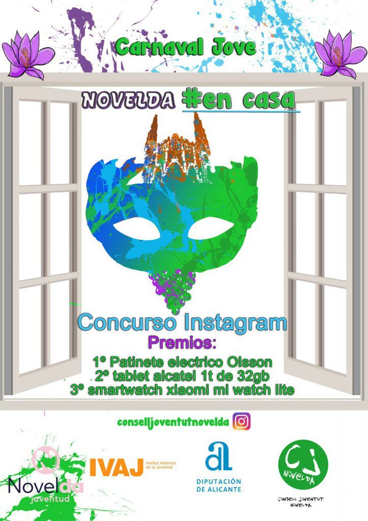 Ayuntamiento de Novelda 03-5-724x1024 El Consell de la Joventut convoca un concurs de disfresses de Carnestoltes en Instagram 