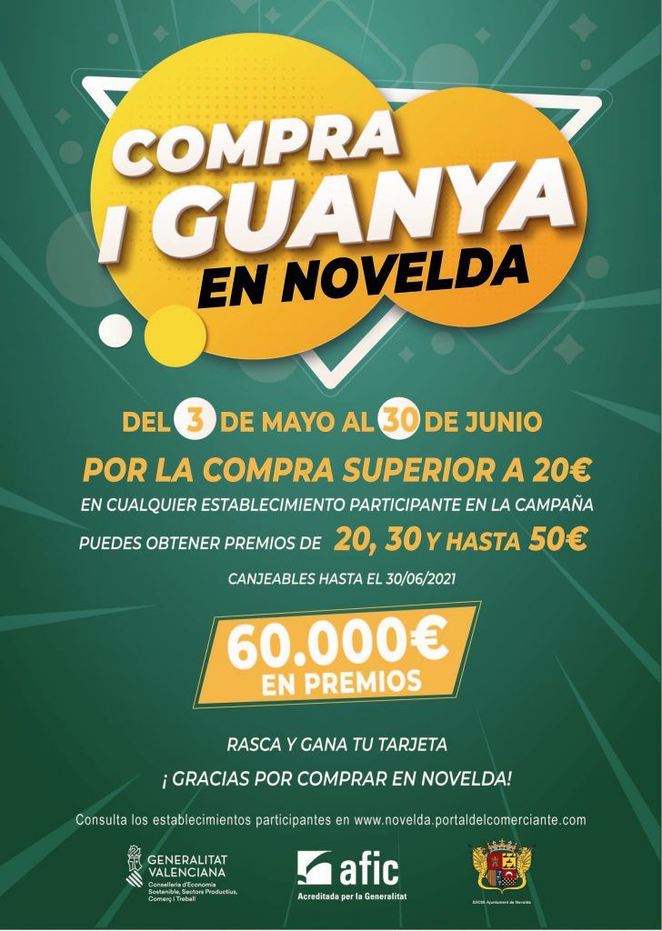 Ayuntamiento de Novelda Compra-i-Guanya-728x1024 Comercio pone en marcha  la segunda edición de Compra i Guanya, una iniciativa destinada al fomento del consumo local 