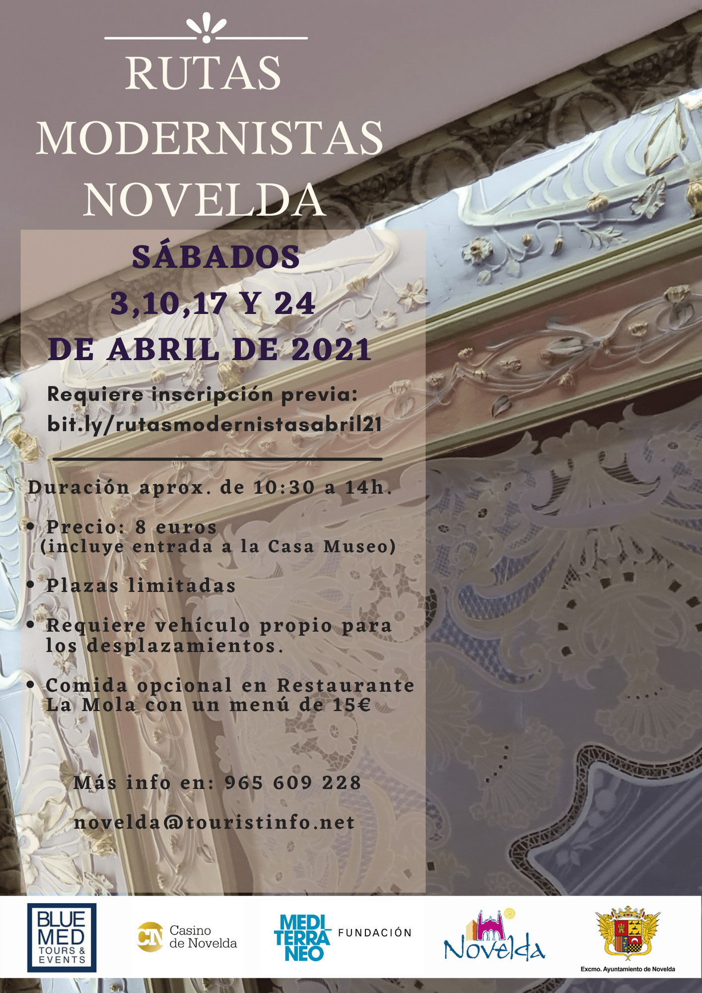 Ayuntamiento de Novelda Rutas-moderistas-abril-2021 Rutas Modernistas Novelda 
