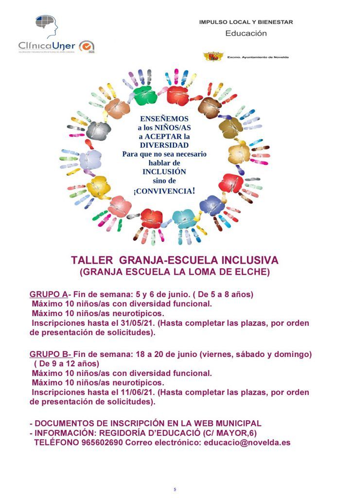 Ayuntamiento de Novelda 01-17-724x1024 Educación organiza una Granja-Escuela Inclusiva 
