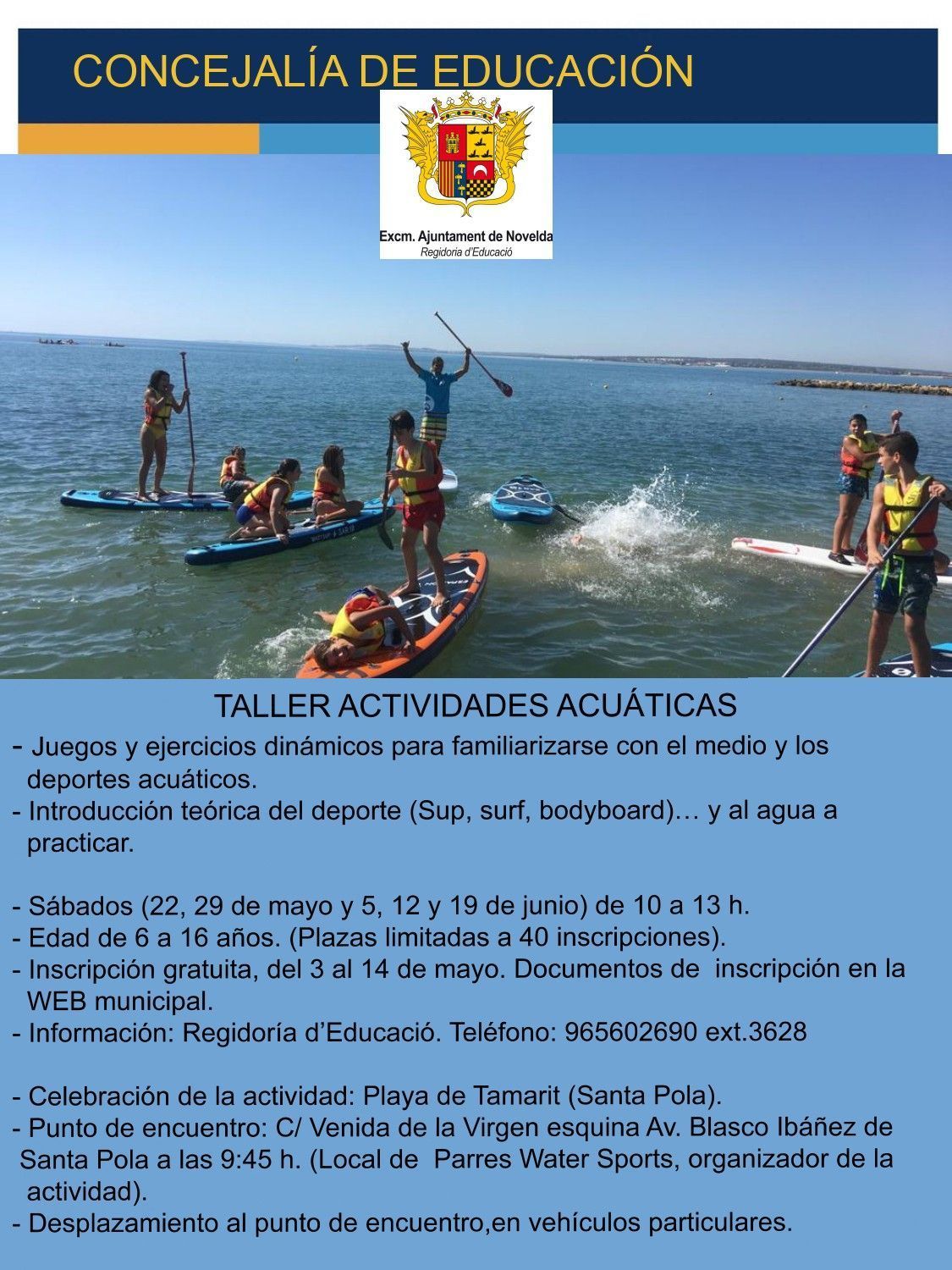 Ayuntamiento de Novelda LÁMINA-ACTIVIDADES-NÁUTICAS-actual2_page-0001 Taller Activitats Aquàtiques 