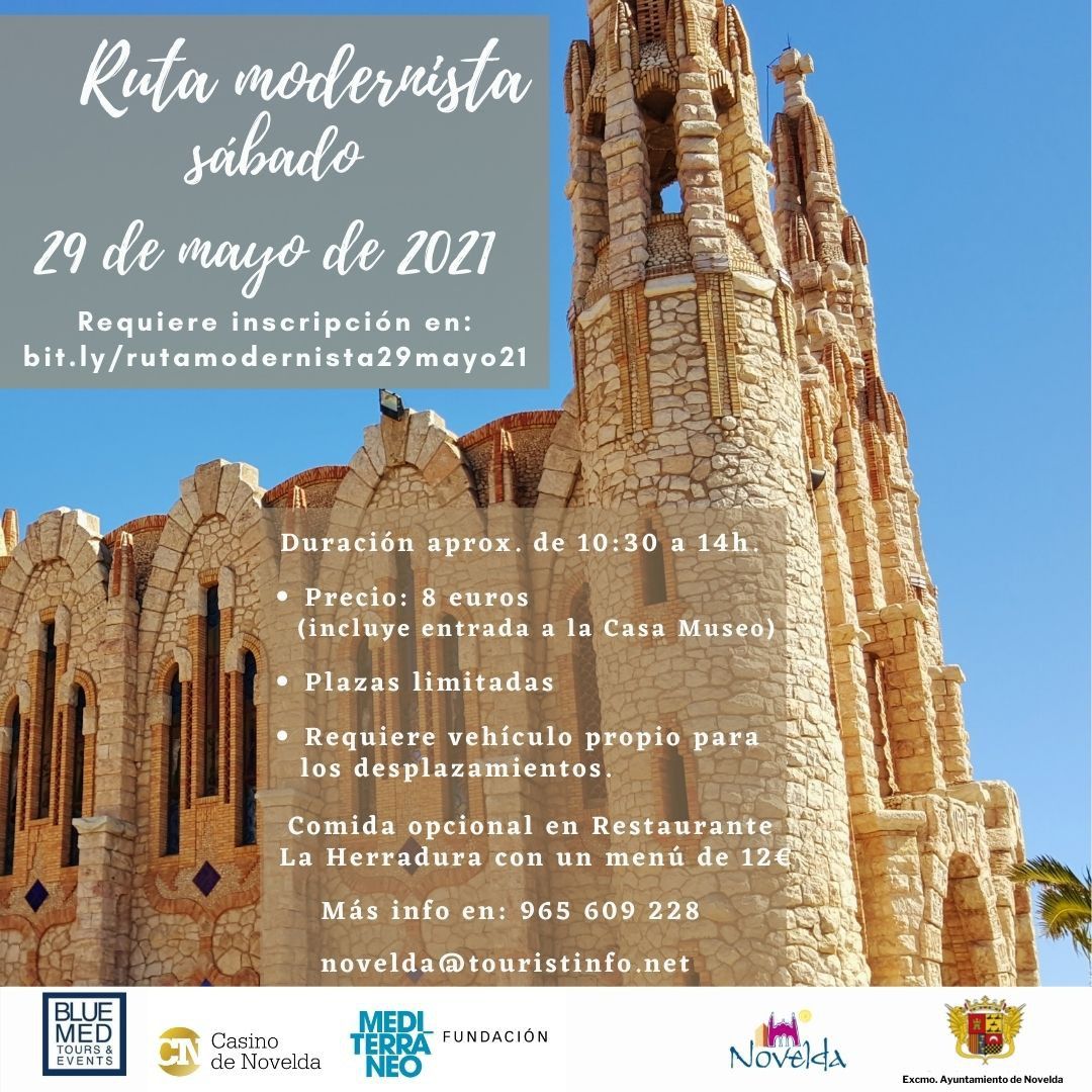 Ayuntamiento de Novelda Ruta-modernista-29-mayo-2021 Ruta Modernista Mayo 