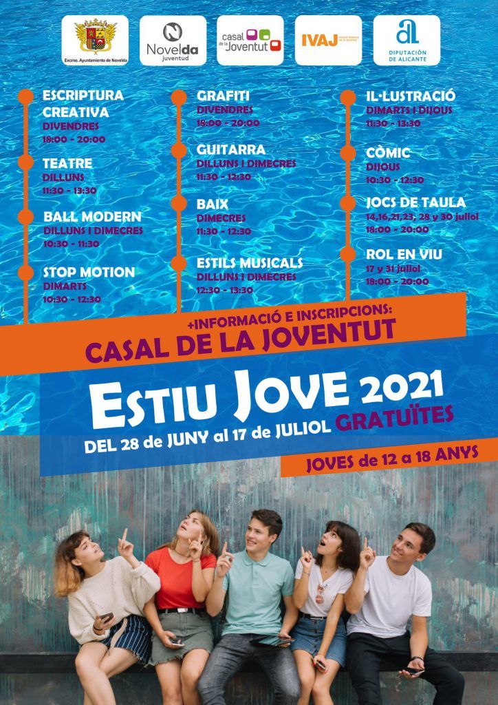 Ayuntamiento de Novelda 02-16-724x1024 El Casal de la Joventut acollirà la primera edició de Estiu Jove 