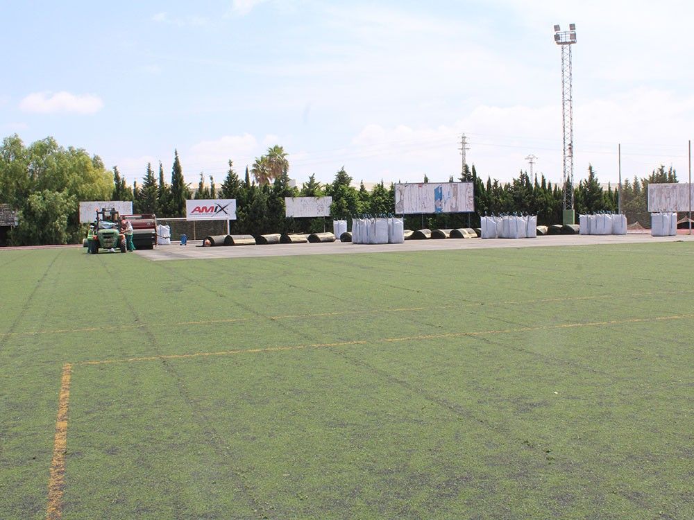Ayuntamiento de Novelda 02-4 Se inician los trabajos de adecuación en las instalaciones deportivas municipales 