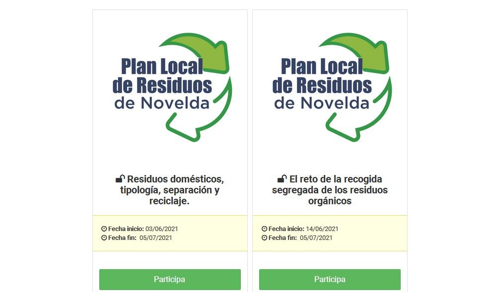 Ayuntamiento de Novelda RP-PLan-Residuos Participació inicia la fase 2 per a la redacció del Pla Local de Residus 
