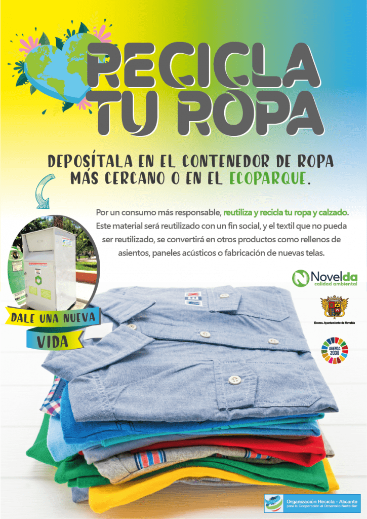 Ayuntamiento de Novelda 01-725x1024 L'Ajuntament posa en marxa la campanya “Recicla la teua roba. Dona-li una nova vida” 