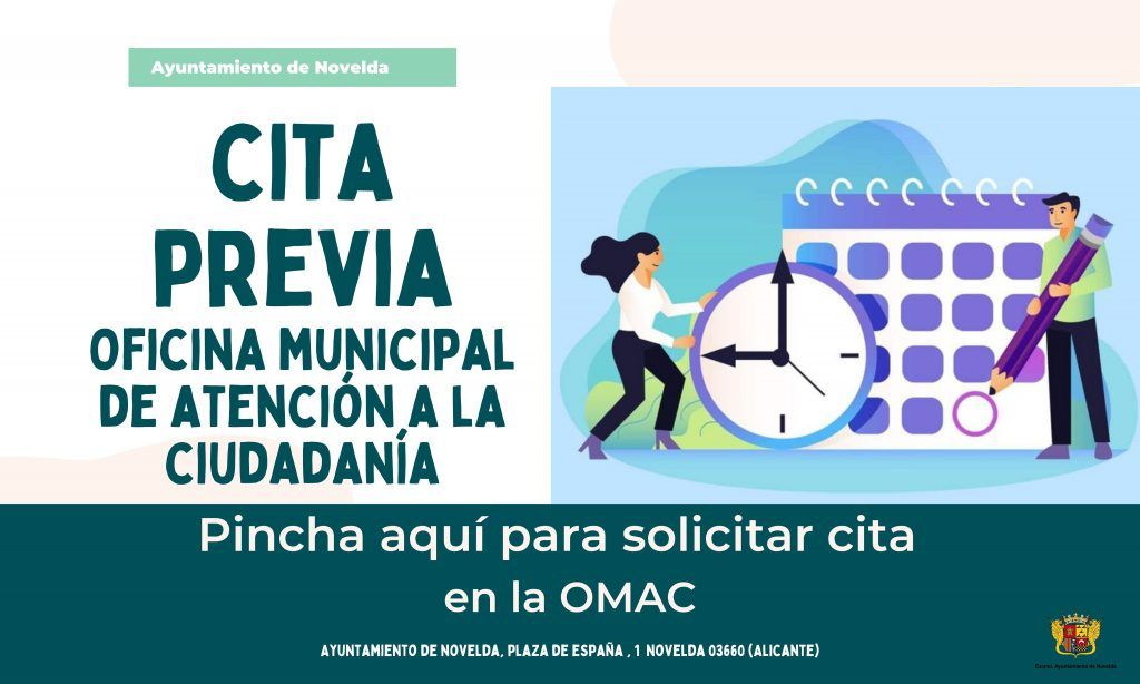 Ayuntamiento de Novelda OMAC-1024x614 Es posa en funcionament el nou servei de cita prèvia de la OMAC 