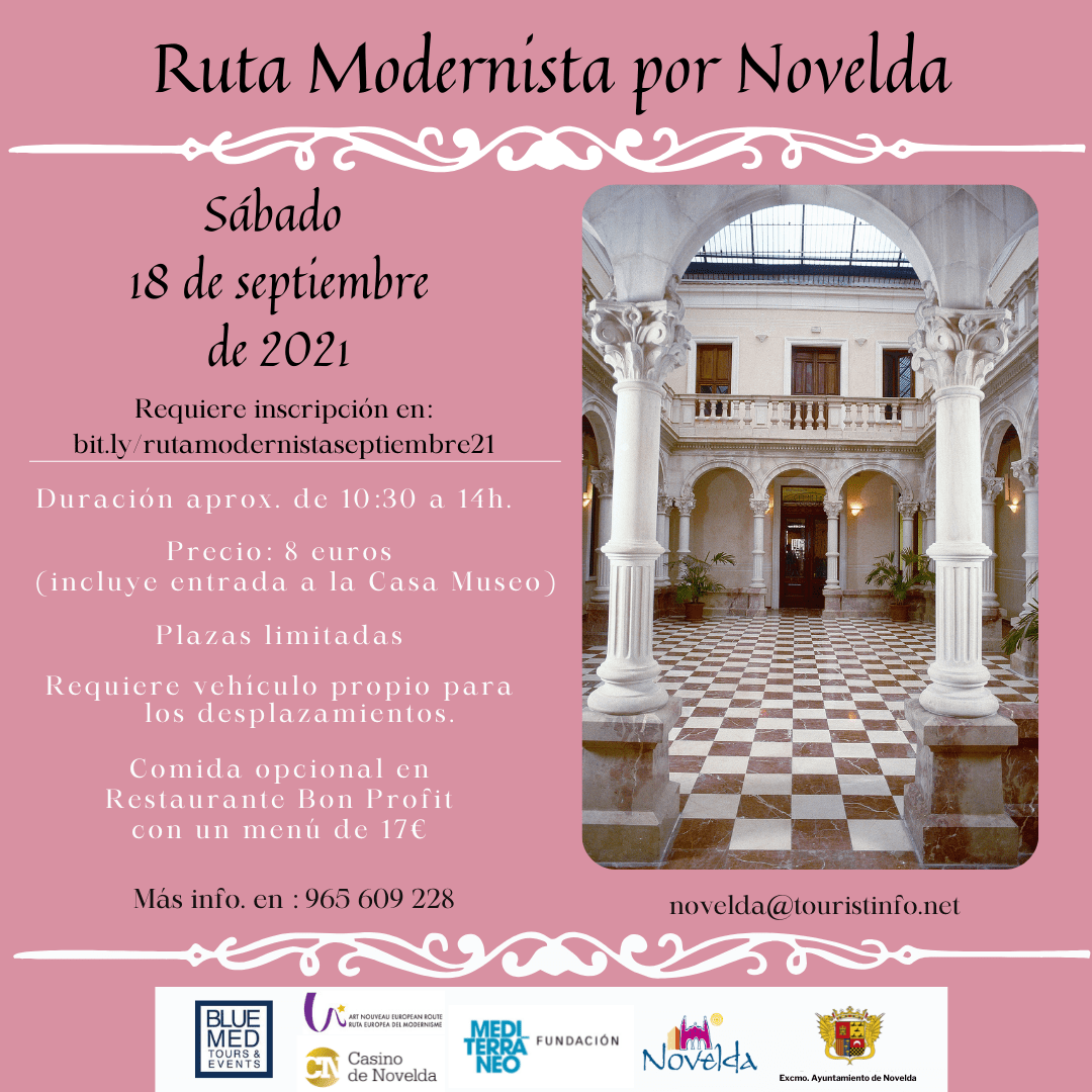 Ayuntamiento de Novelda Ruta-modernista-Novelda-18-septiembre-2021 Ruta Modernista por Novelda 