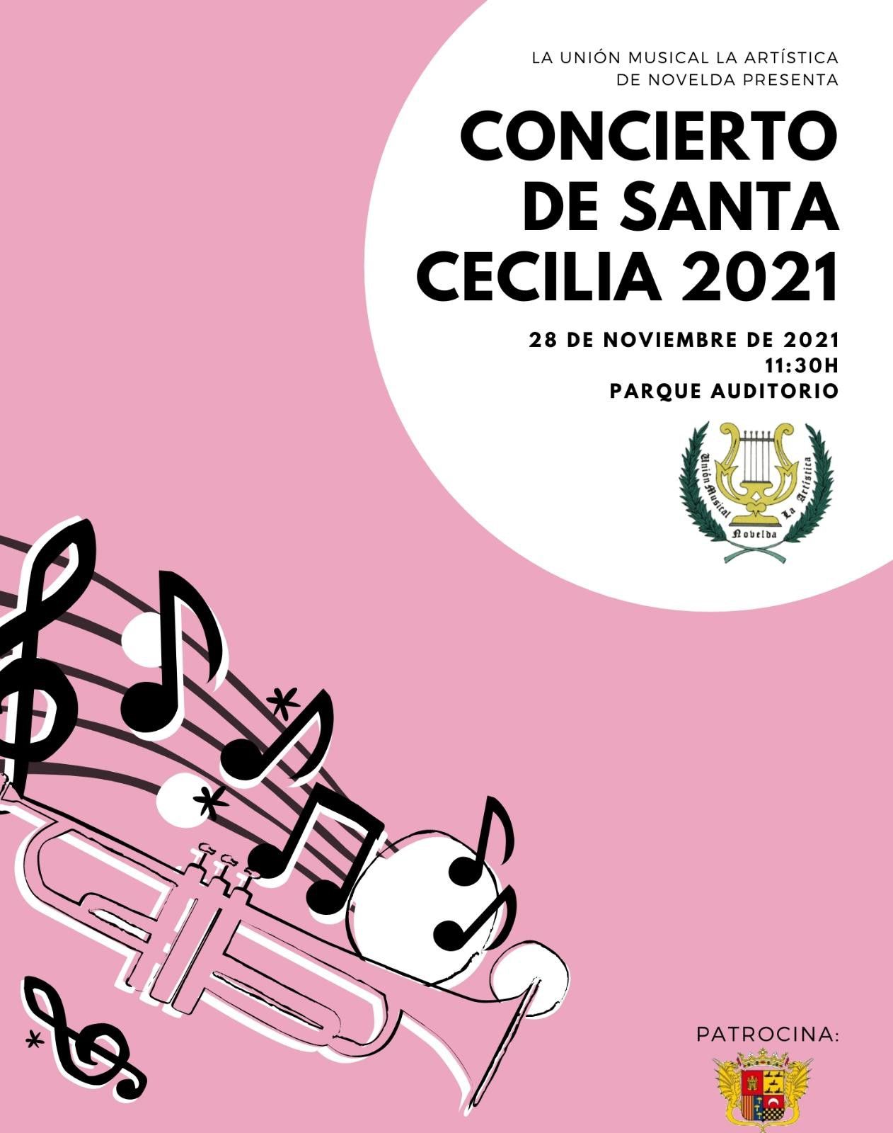 Ayuntamiento de Novelda 2021-11-28-Concierto-Sta-Cecilia-UM-La-Artistica-Pq-Auditorio Concert Santa Cecilia 2021 