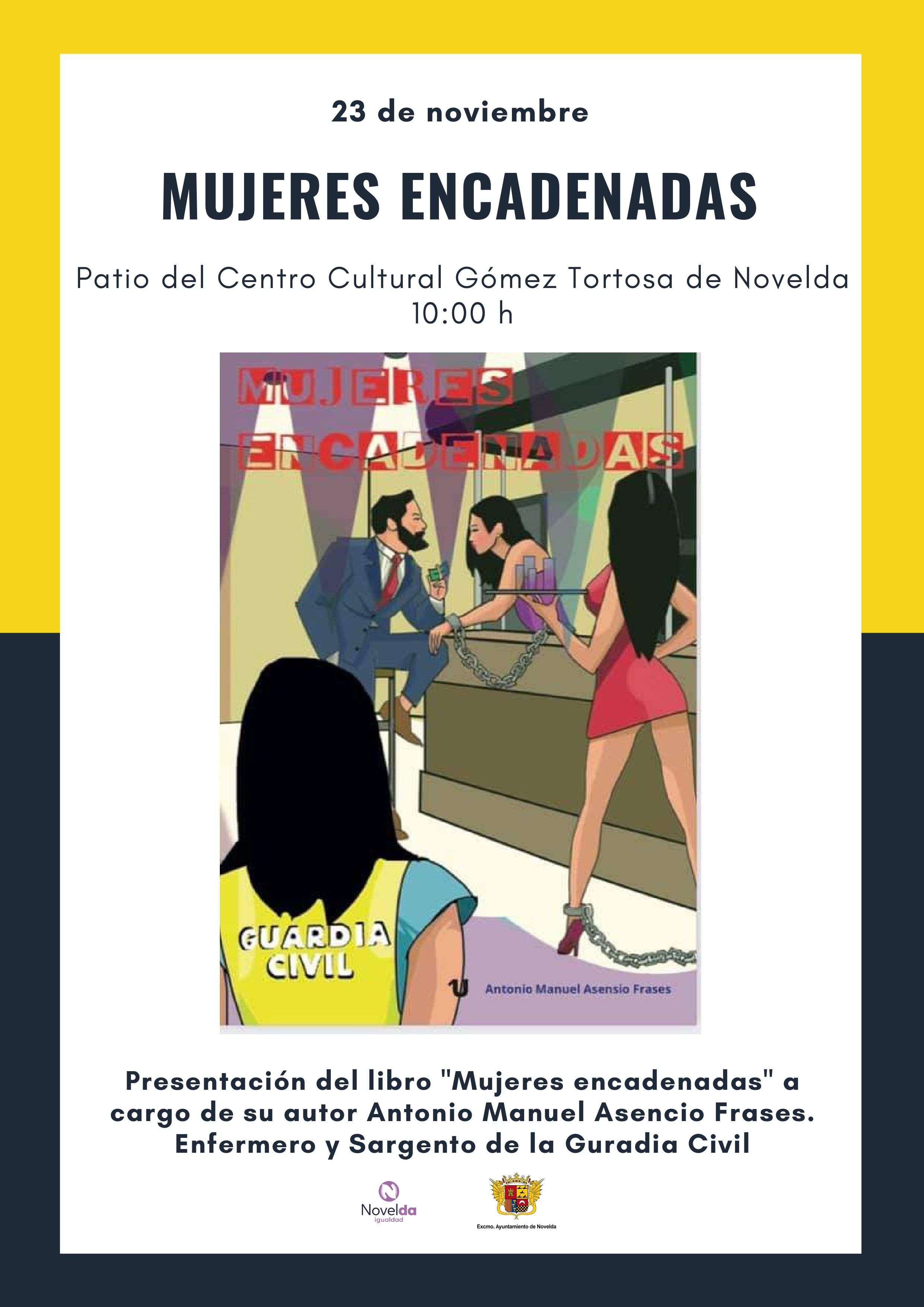 Ayuntamiento de Novelda Cartel-presentaciónlibro_page-0001 Presentación del libro "Mujeres Encadenadas" 