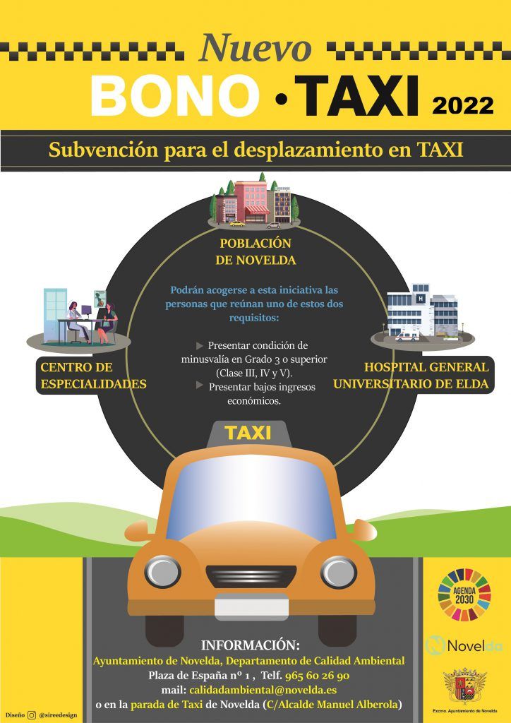Ayuntamiento de Novelda CARTEL-BONOTAXI-2022-1-724x1024 El Ayuntamiento abre el plazo para la solicitud del BonoTaxi 