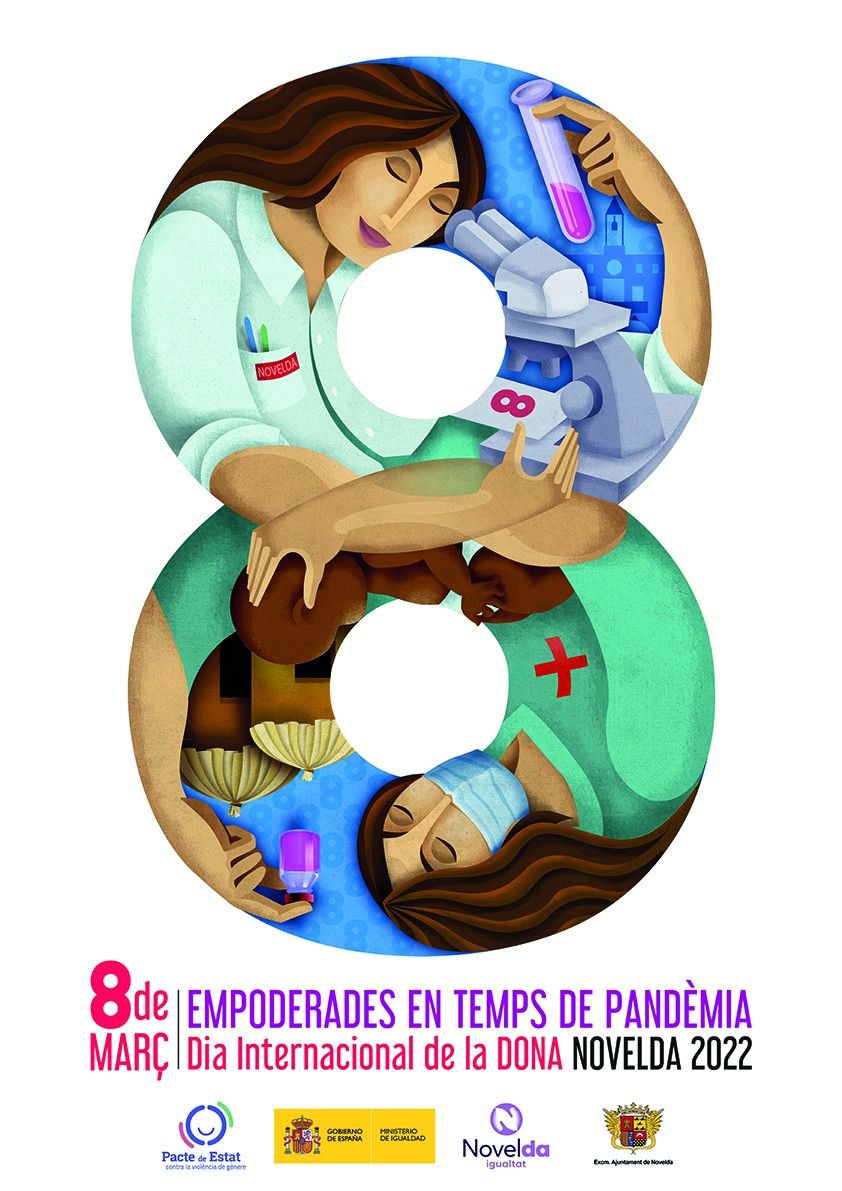 Ayuntamiento de Novelda CARTELES-VALENCIANO-1 Día Internacional de la Dona 