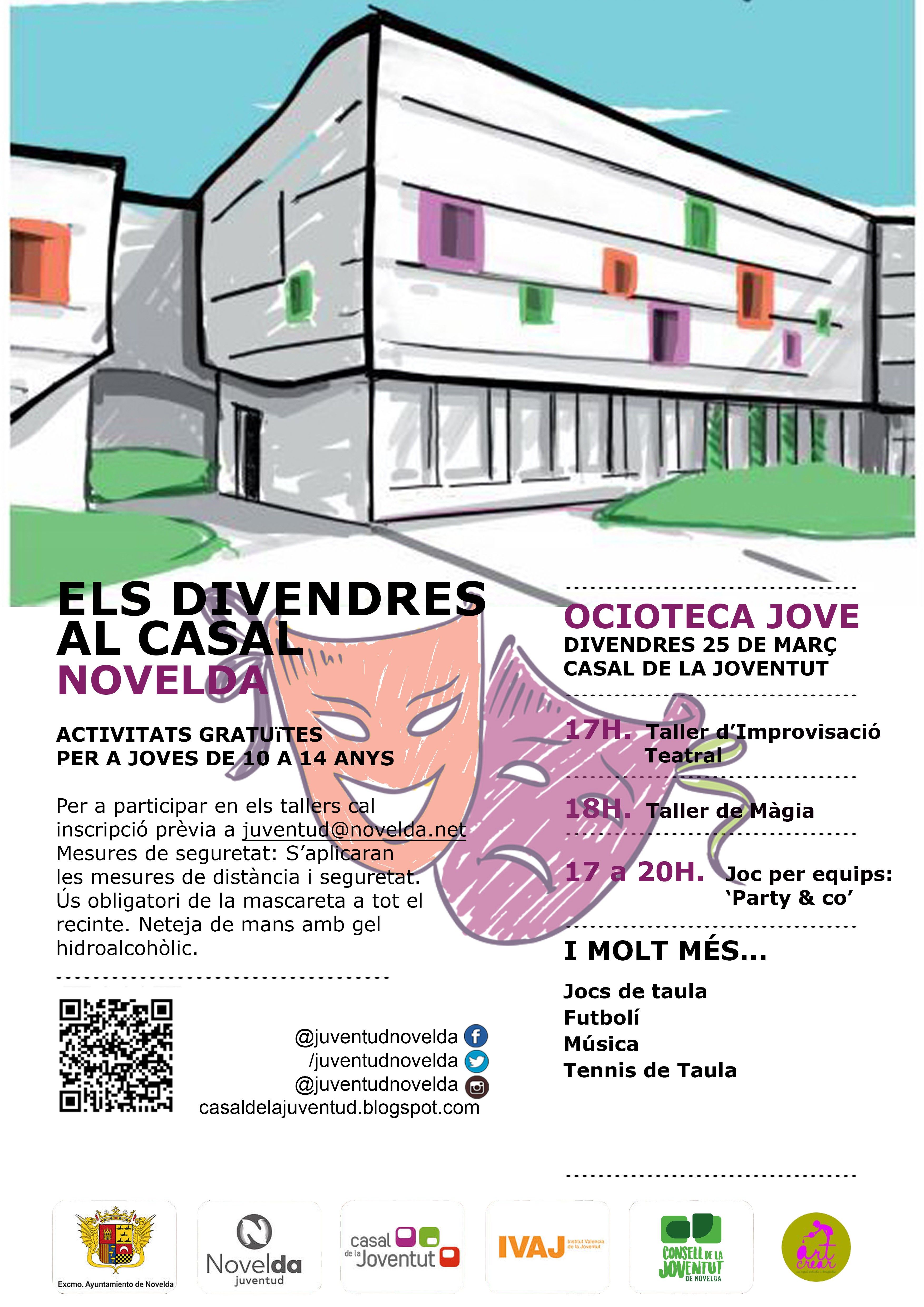 Ayuntamiento de Novelda ELS-DIVENDRES-AL-CASAL_25MAR Divendres al Casal dedicado al teatro 