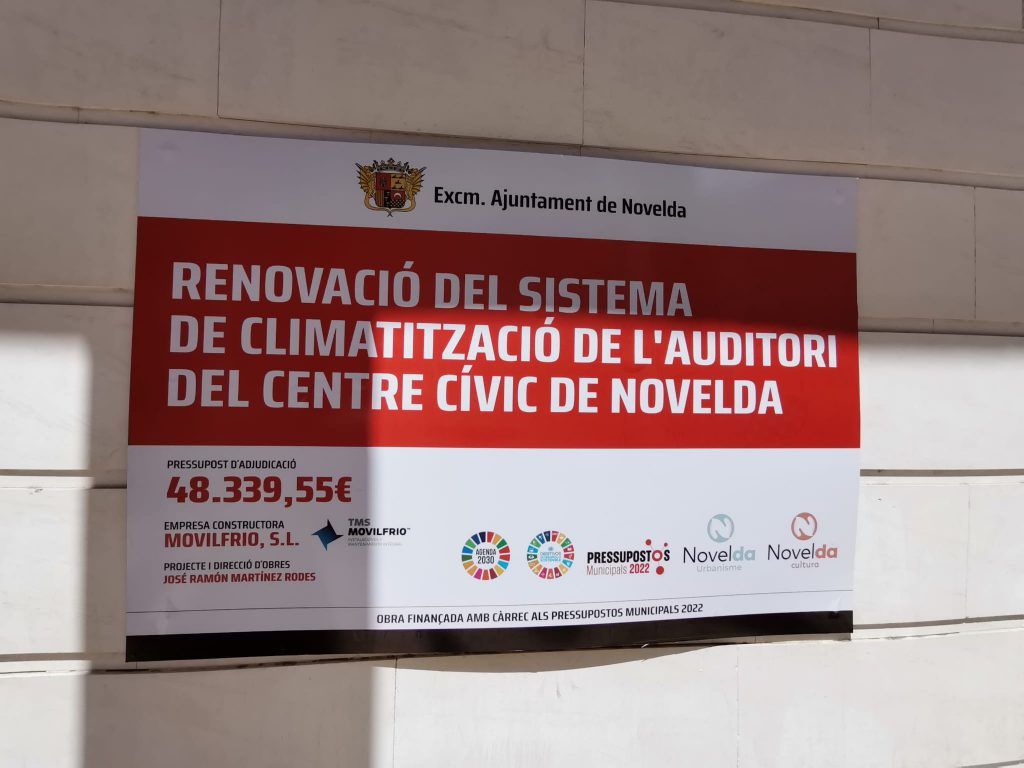 Ayuntamiento de Novelda 03-1024x768 Se renueva el sistema de climatización del auditorio del Centro Cívico 