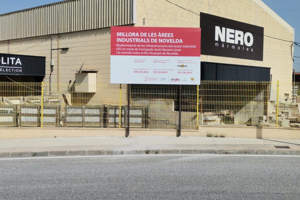Ayuntamiento de Novelda 06-Obras-Polígono-1024x683 La firma del acta de replanteo marca el inicio de las obras de mejora de la zona industrial UE3 