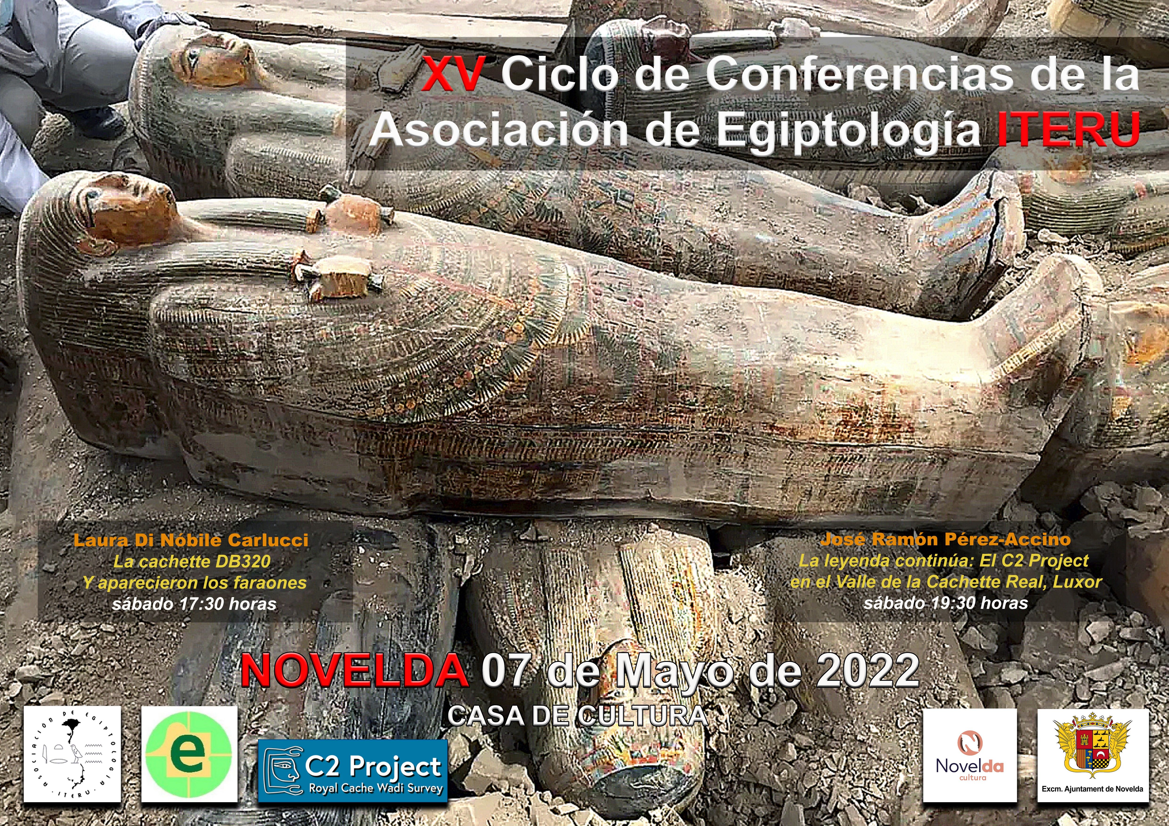 Ayuntamiento de Novelda 2022-05-07-Conferencias-Egiptología XV Cicle de Conferències de l'Associació d'Egiptologia ITERU 