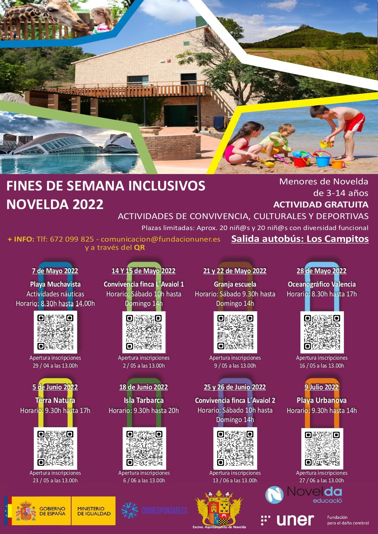 Ayuntamiento de Novelda Cartel-nuevo_page-0001 FINES DE SEMANA INCLUSIVOS| Convivencia en la finca L’Avaiol 2 