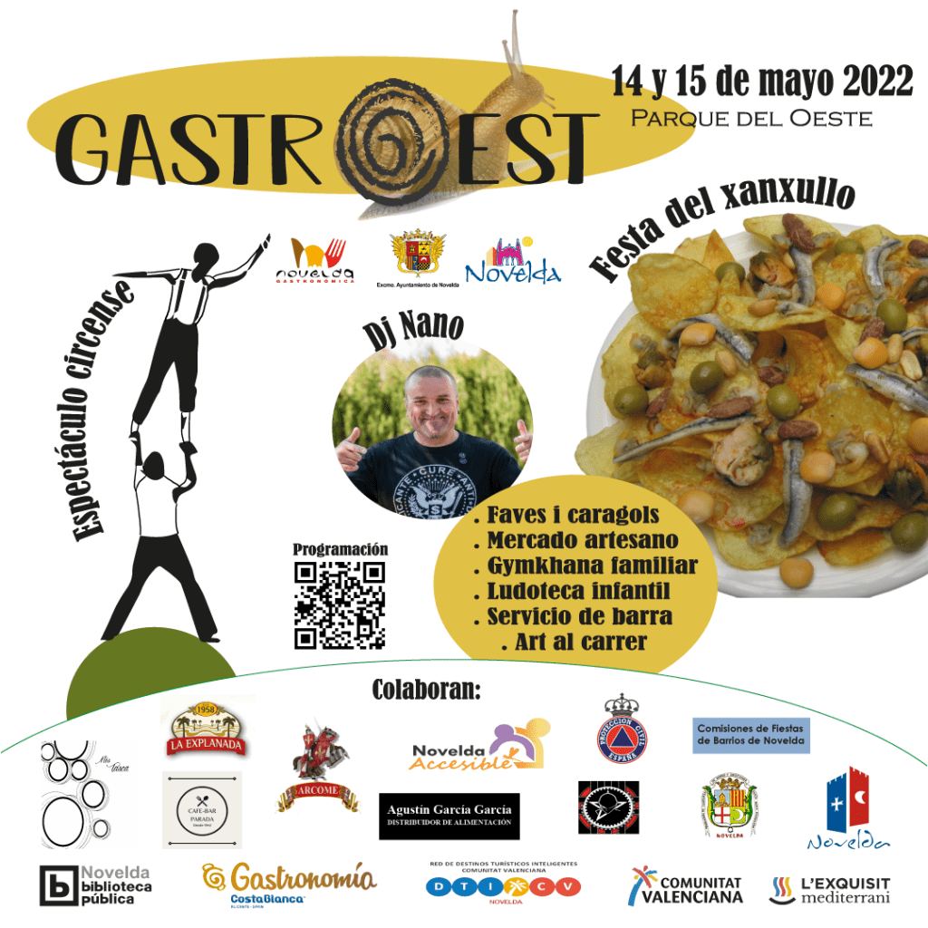 Ayuntamiento de Novelda Gastroest-1024x1024 Cap de setmana de gastronomia local i activitats familiars en la primera edició del GastrOest 