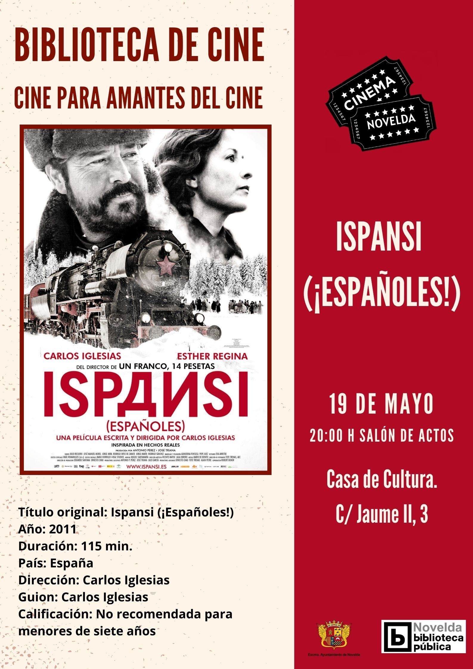 Ayuntamiento de Novelda IMG_7895 Ispansi (¡Españoles!) en Biblioteca de cine 