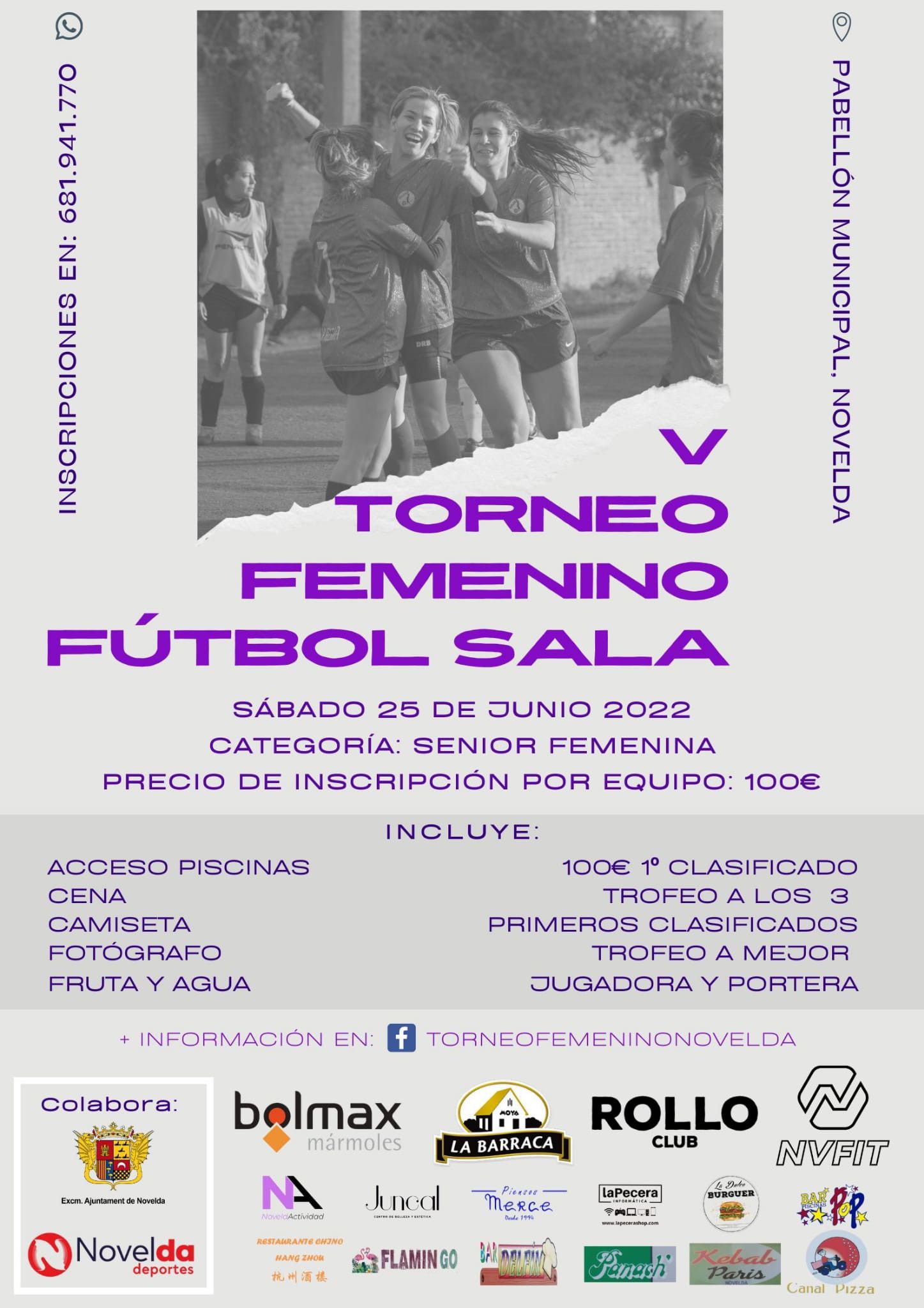 Ayuntamiento de Novelda Torneo-femenino-fútbol-sala V Torneo Femenino de Fútbol Sala 2022 