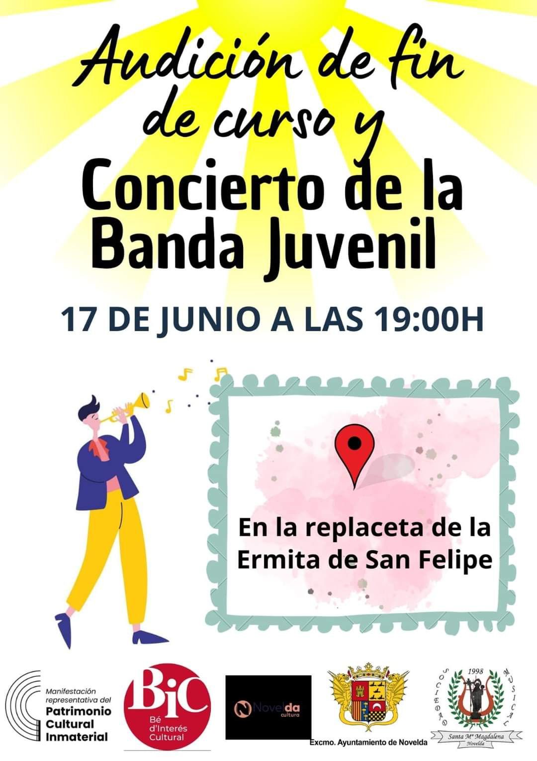 Ayuntamiento de Novelda FB_IMG_1655103253914 Audición de Fin de Curso y Concierto de la Banda Juvenil de la Sociedad Musical Santa María Magdalena 