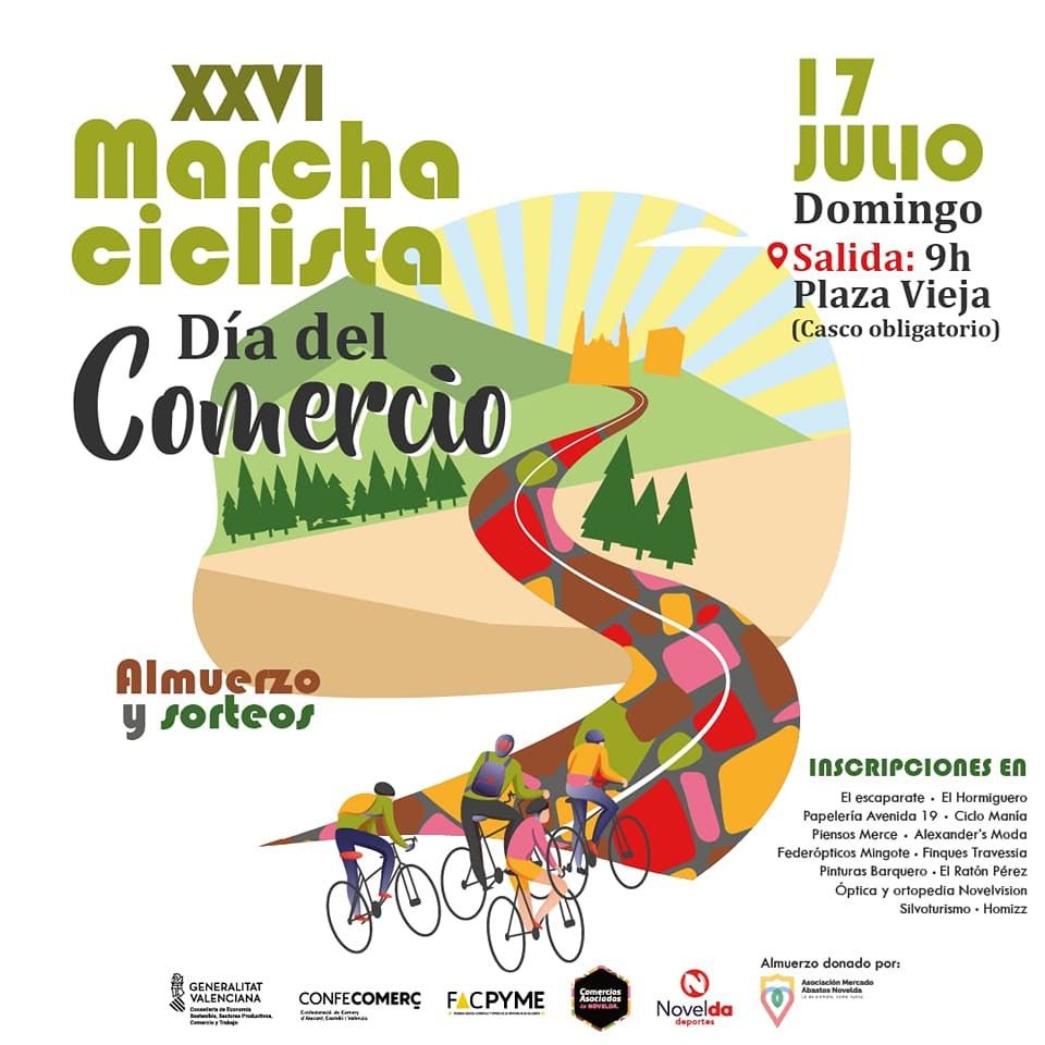 Ayuntamiento de Novelda Día-Comercio XXVI Marcha Ciclista y Día del Comercio 