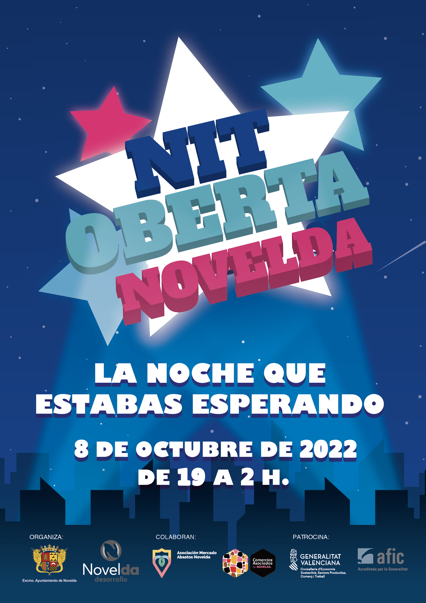 Ayuntamiento de Novelda Cartel-Nit-Oberta-CAST Nit Oberta 