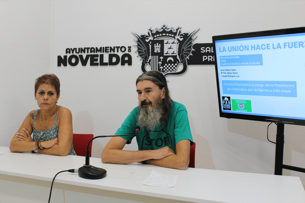 Ayuntamiento de Novelda PAH-1-1024x683 La Casa de Cultura acoge una charla informativa de la Plataforma de Afectados por la Hipoteca 