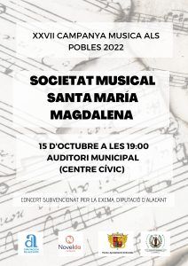 Ayuntamiento de Novelda CAMPAÑA-MUSICAL-212x300 XXVII CAMPANYA MÚSICA ALS POBLES 2022 