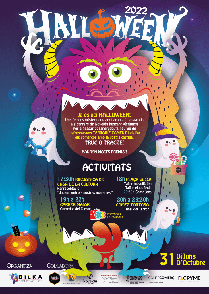 Ayuntamiento de Novelda Cartel-Halloween-2022-ACTIVITATS-1-728x1024 Halloween vuelve a las calles de Novelda 
